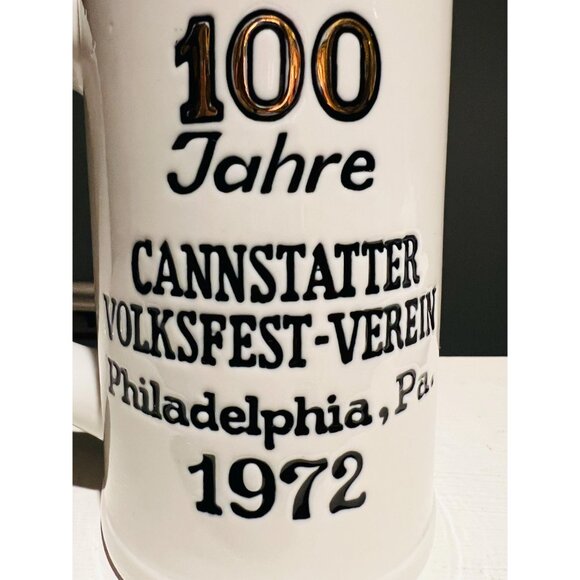 Vintage German Beer Stein – 1972 Cannstatter Volksfest-Verein 100th Anniversary - Picture 8 of 8